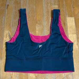 Fabletics Fuchsia & Navy Reversible Sports Bra